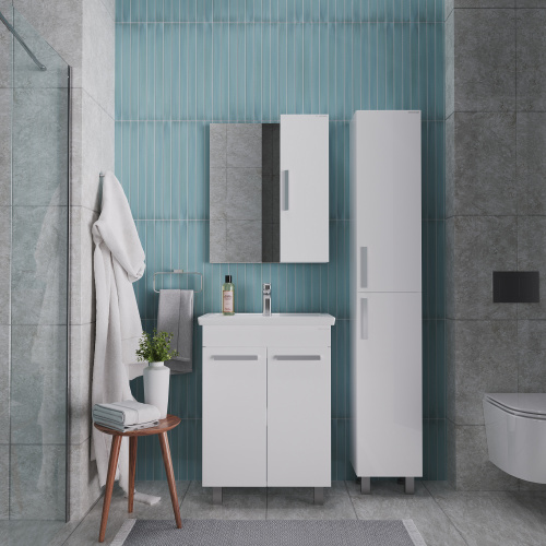 картинка Шкаф-зеркало "НЕО-70 см" универсал. белый от магазина Сантехстрой