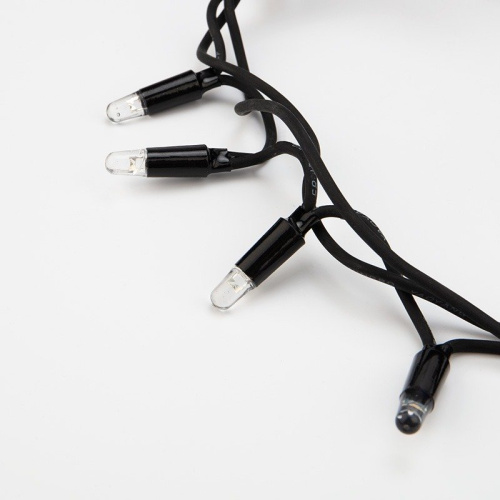 картинка Гирлянда Кластер 10 м,  200 LED,  черный каучук,  IP67, соединяемая,  цвет свечения белый NEON-NIGHT от магазина Сантехстрой