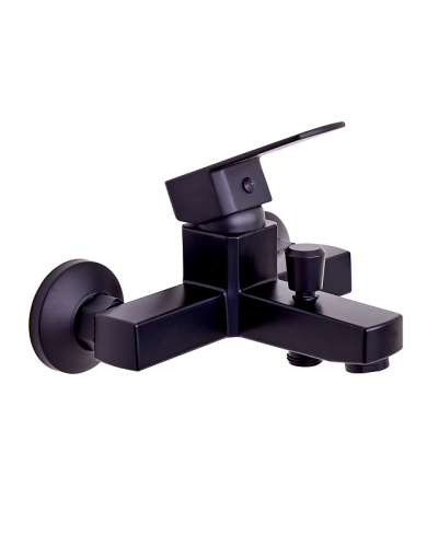 фото смеситель для ванны orange onelife p06-100b черный матовый