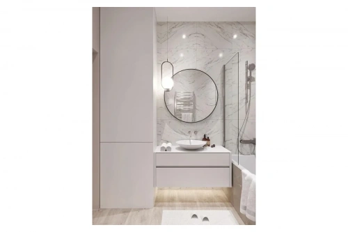картинка Зеркало с подсветкой Art&Max Sanremo AM-San-800-DS-F-Nero от магазина Сантехстрой