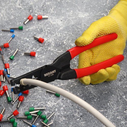 картинка Пресс-клещи для обжима втулочных наконечников 10-35 мм² (HT-35M) REXANT от магазина Сантехстрой