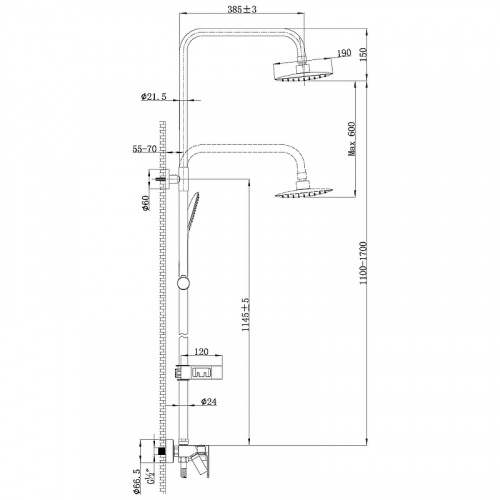 картинка Душевая программа для ванны Lemark Tropic (LM7002C) от магазина Сантехстрой