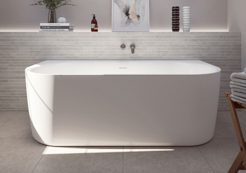 картинка Акриловая ванна Cezares Metauro 180x80 METAURO-INT-Wall-180-80-60-W-MATT Белая матовая без гидромассажа от магазина Сантехстрой