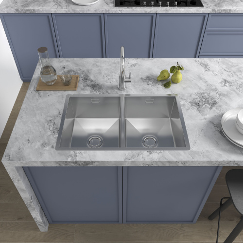 картинка Кухонная мойка Reflexion Garda RX2170SS полированная сталь от магазина Сантехстрой