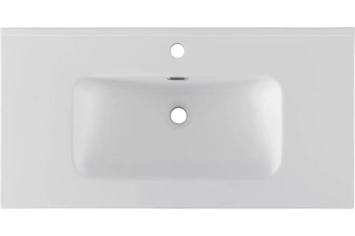 картинка Раковина-столешница Aquanet Flat 90 белый матовый 00330432 от магазина Сантехстрой