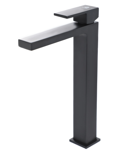 картинка Agger Great A2812144 Однозахватный смеситель для раковины высокий, черный от магазина Сантехстрой