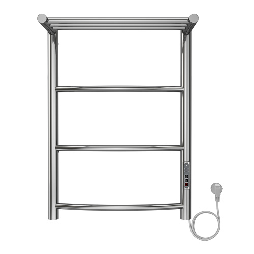 картинка Полотенцесушитель электрический AZARIO VERONA 400/600 3 секции, с полкой, диммер справа, хром (AZ04846P) от магазина Сантехстрой