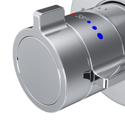 фото f85a65600 x-joy смеситель встроенный с тмс на 1 потребителя, хром