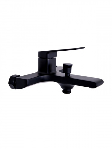 фото orange gauss m30-100b однозахватный смеситель для ванны/душа, без аксессуаров, черный