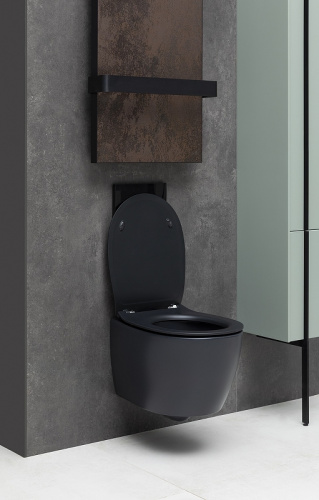 картинка Унитаз Allen Brau Fantasy 4.11004.31 подвесной Черный матовый без сиденья от магазина Сантехстрой