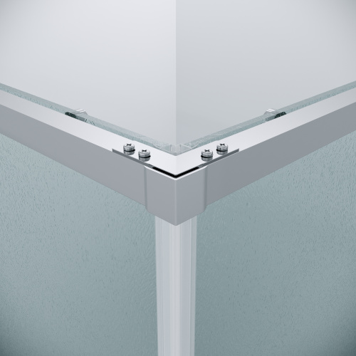 картинка Душевая перегородка 1/2 Grossman Galaxy 1/2.K33.01.80.10.02 (80х195) хром,стекло шиншилла, 1 место от магазина Сантехстрой