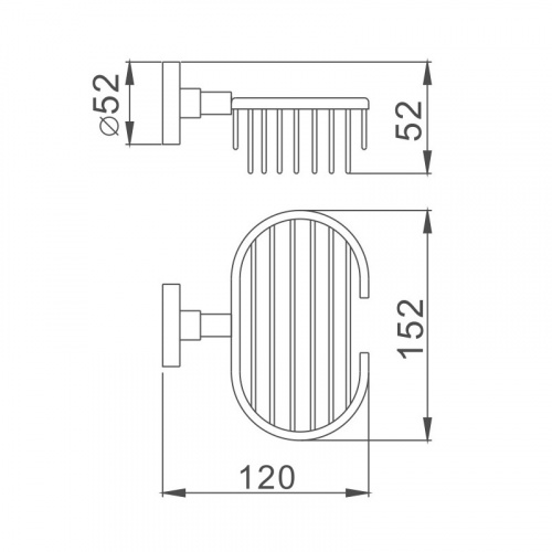 картинка Мыльница Haiba хром (HB1702-1) от магазина Сантехстрой
