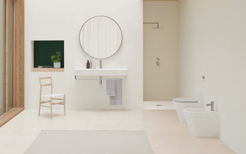 картинка Биде GSI Kube X 9462111 приставное Белое от магазина Сантехстрой