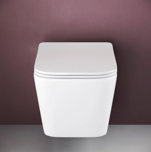 картинка Комплект унитаза с инсталляцией Ceramica Nova Metric CN3007_1001B_1000 с сиденьем Микролифт и Черной матовой клавишей смыва от магазина Сантехстрой