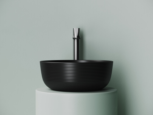 картинка Раковина-столешница Ceramica Nova цвет Черный Круглая CN6073MB от магазина Сантехстрой