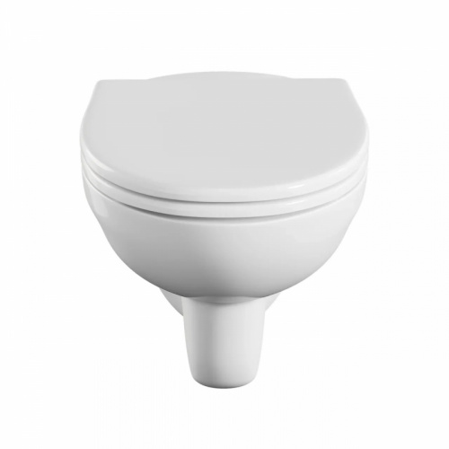 картинка Комплект унитаза с инсталляцией Vitra Norm Fit 9773B099-7207 с сиденьем Микролифт и клавишей смыва Хром от магазина Сантехстрой