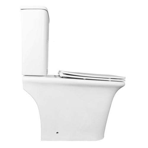 картинка Унитаз напольный Azario AVERO 660x360х820 безободковый с бачком и сиденьем микролифт (AZ-3121) от магазина Сантехстрой
