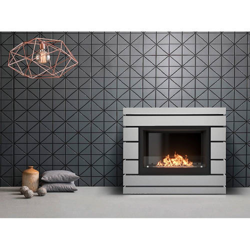 картинка Каминокомплект: Биокамин Firelight BFP/P-2520, портал Moderno 25 шпон белый дуб от магазина Сантехстрой