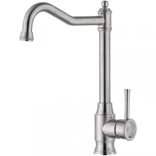 картинка Смеситель для кухни ZorG Steel Hammer SH 5208 INOX Нержавеющая сталь от магазина Сантехстрой