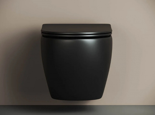 картинка Комплект унитаза с инсталляцией Ceramicanova Metropol CN4002MB_1001B_1000 с сиденьем Микролифт и Черной матовой клавишей смыва от магазина Сантехстрой