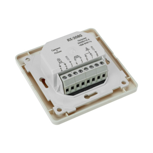 картинка Терморегулятор механическийRX-308G (бежевый) (совместим с Schneider серии Glossa) REXANT от магазина Сантехстрой