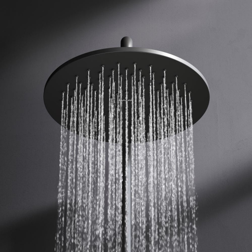 картинка F0750A522 Inspire V2.0, душевая система, набор: см-ль д/ванны/душа с термостатом, верхний душ d 250 от магазина Сантехстрой