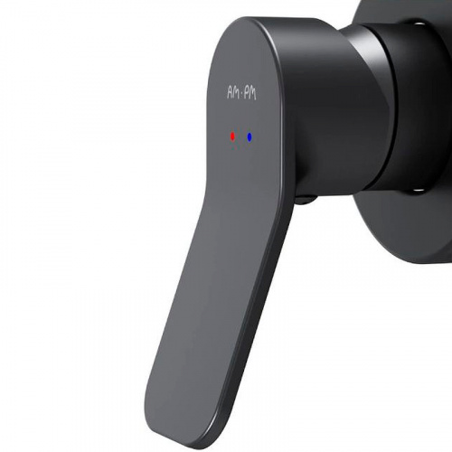 фото f85a65022 x-joy, cмеситель д/душа монтируемый в стену, черный, шт.