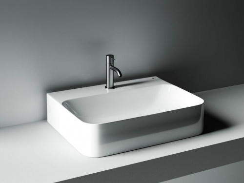 картинка CN2001 Раковина подвесная AURA 605*470*135мм с 1 отв. для смесителя без перелива от магазина Сантехстрой