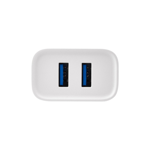 картинка Сетевое зарядное устройство для iPhone/iPad REXANT 2 x USB,  5V,  2.4 A,  белое от магазина Сантехстрой
