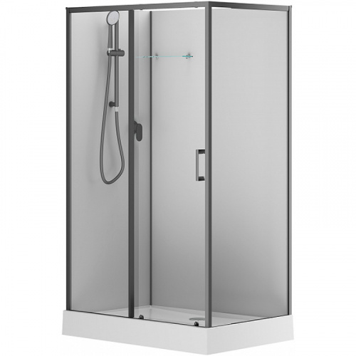 картинка Душевая кабина Aquanet Passion EVO Black 120х80 L 282012 без гидромассажа от магазина Сантехстрой