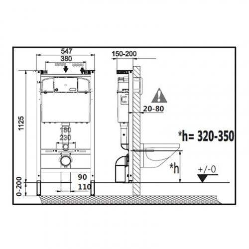 картинка Инсталляция с подвесным унитазом Roca Debba Rimless быстросъемное сиденье микролифт, без клавиши смыва (7.8931.0.497.0) от магазина Сантехстрой