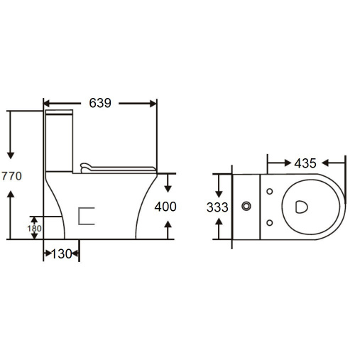 картинка Унитаз-компакт Orange C01-000W безободковый, сиденье с микролифтом от магазина Сантехстрой