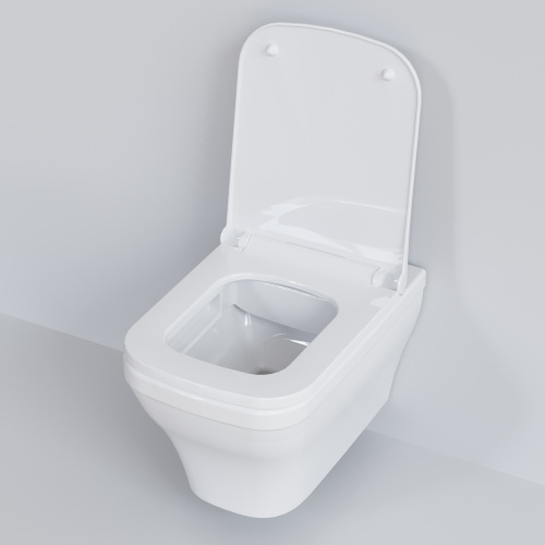 картинка Унитаз Benefit 203T20001R (535*340*360) БЕЛЫЙ подвесной БЕЗОБОДКОВЫЙ, 1 место от магазина Сантехстрой