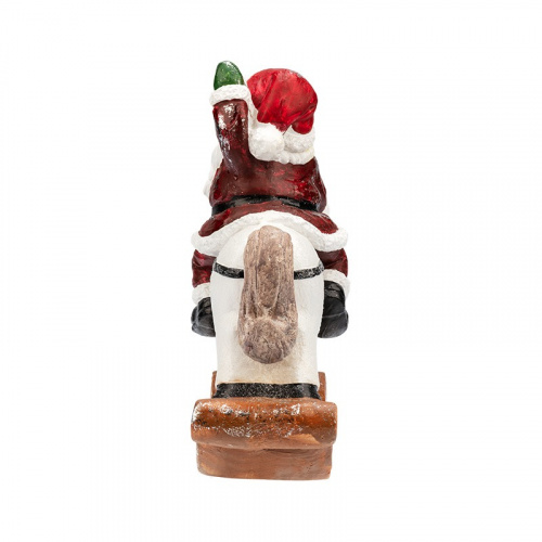 картинка Керамическая фигурка Дед Мороз на коне 35х15х39,8 см от магазина Сантехстрой