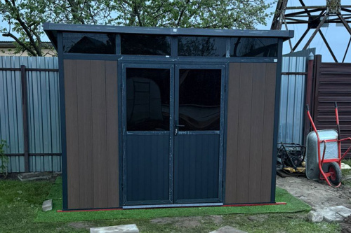 картинка Defender Садовое строение из ДПК Defender 9х7 (5.95 кв.м) от магазина Сантехстрой