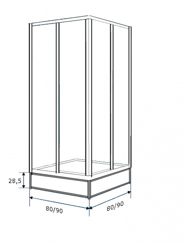 картинка Подставка под поддон Метакам 900/1 (CS00025227) от магазина Сантехстрой