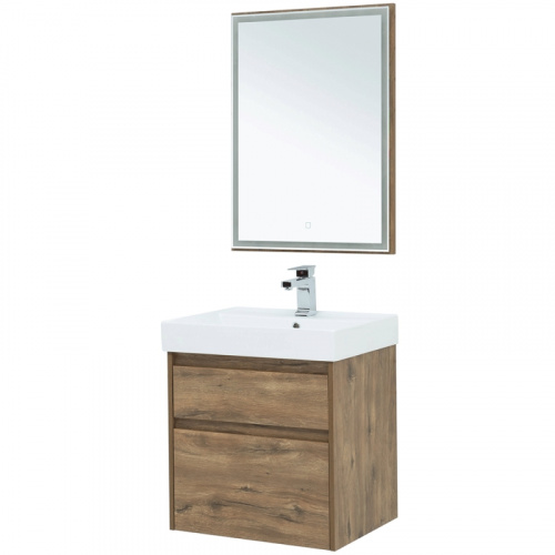 картинка Комплект мебели Aquanet 254216 Коричневый от магазина Сантехстрой