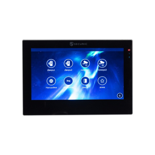 картинка Цветной монитор видеодомофона 7" формата AHD(1080P),  с сенсорным экраном,  детектором движения,  функцией фото- и видеозаписи (модель AC-438) от магазина Сантехстрой