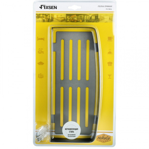 картинка Полка прямоугольная одноэтажная FIXSEN Hotel графит (FX-31003Q) от магазина Сантехстрой