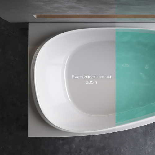 картинка W80A-170R110W-A Like, ванна акриловая 170х110 см, правосторонняя, шт от магазина Сантехстрой