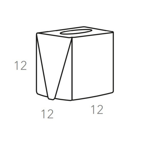 картинка ADJ Салфетница Kleenex, 12x12xH12 см., цвет: панна котта/белый от магазина Сантехстрой