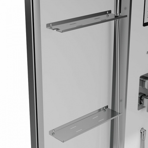 картинка Душевая кабина Black&White Galaxy G8891 100х100 889100 с паром без гидромассажа от магазина Сантехстрой