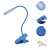 картинка Светильник настольный Click 4Вт, LED,  4000К,  диммируемый 3 ступени,  заряжаемый,  на прищепке,  синий REXANT от магазина Сантехстрой