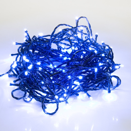 картинка Гирлянда Твинкл Лайт 6 м,  темно-зеленый ПВХ,  40 LED,  цвет: Синий от магазина Сантехстрой