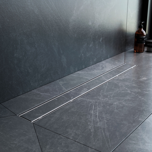 картинка W02SC-U11-070-04SB PrimeFlow Трап для душа линейный универс затвор Tile 70см цвет сталь мат от магазина Сантехстрой