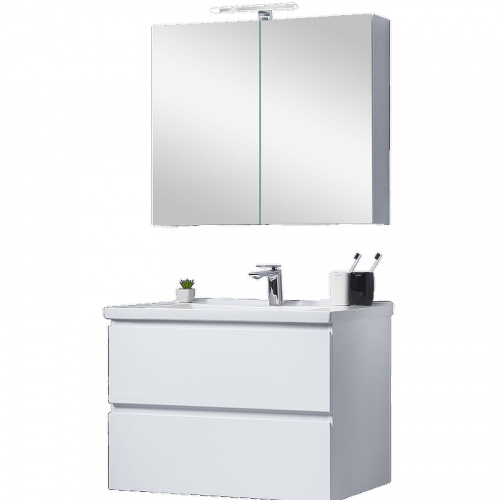 картинка Зеркальный шкаф Orans BC-4023W 60 4023600W с подсветкой Белый глянец от магазина Сантехстрой
