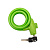 картинка Тросовый замок взломостойкий для велосипедов и колясок с ключом 100 см зеленый от магазина Сантехстрой