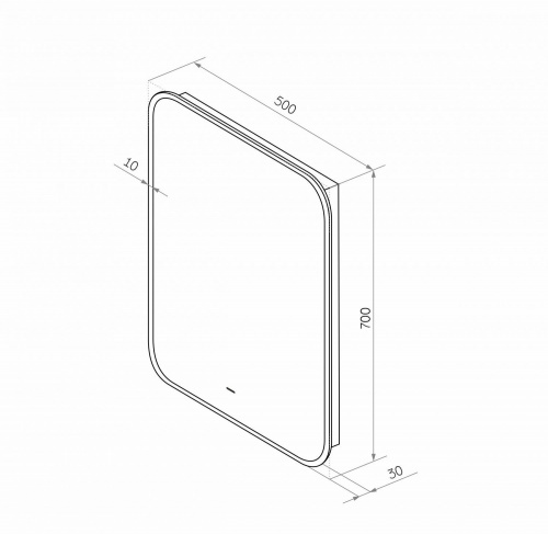 картинка Зеркало с подсветкой "Siena 500x700" AM-Sie-500-700-DS-F от магазина Сантехстрой