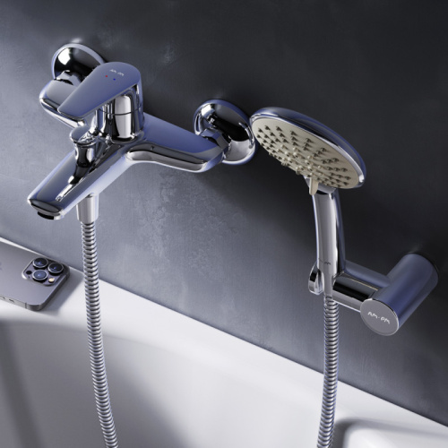 фото f85e15000 joy, смеситель для ванны/душа, душевой набор, хром, шт.