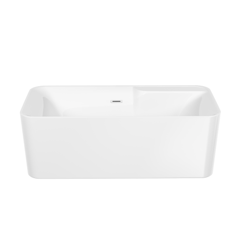 картинка FB15 Ванна акриловая отдельностоящая 1700*800*600мм бел. слив-перелив в комплекте, хром от магазина Сантехстрой